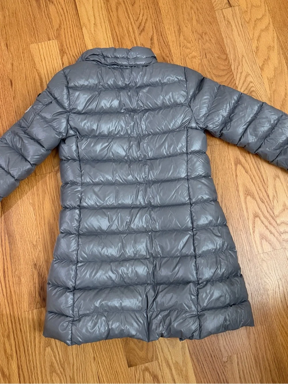 Moncler Steel Gray Quilted Kids Jacket